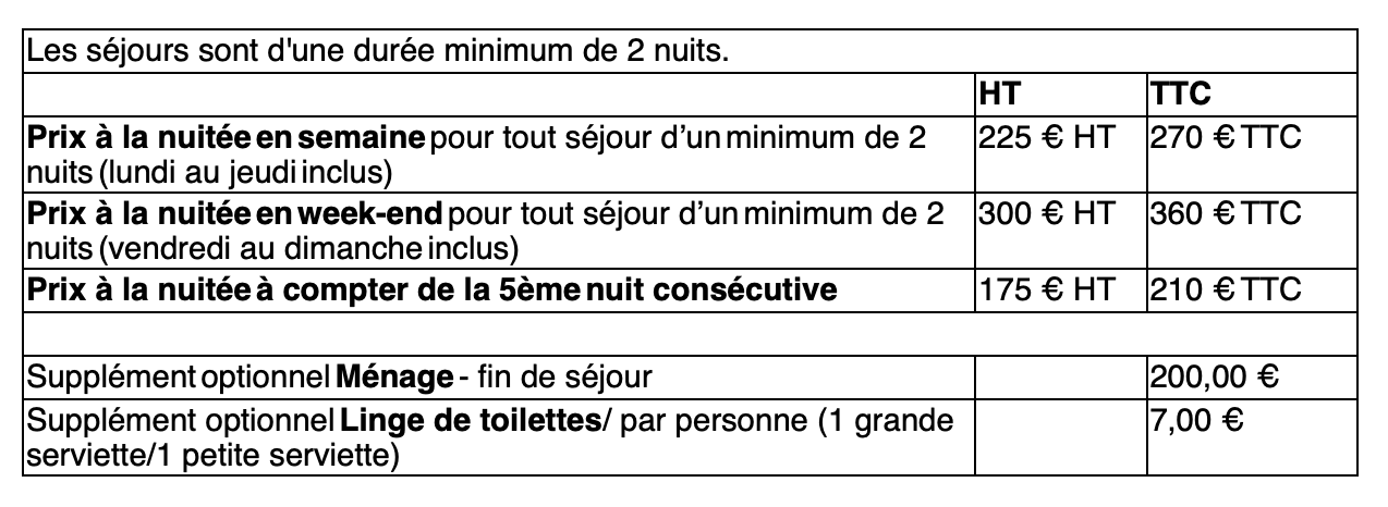 2026-tarifs-gîte